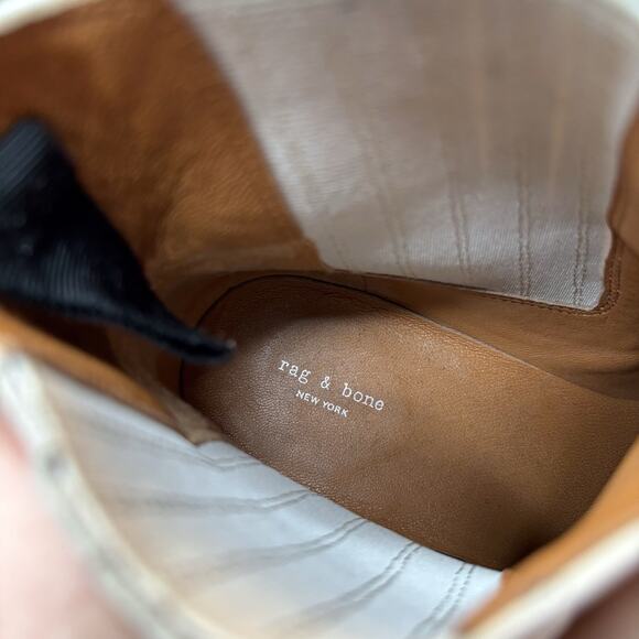 Rag & Bone Rover Smooth Leather Chelsea Ankle Bootie Boots US Size 8.5 - Picture 9 of 10